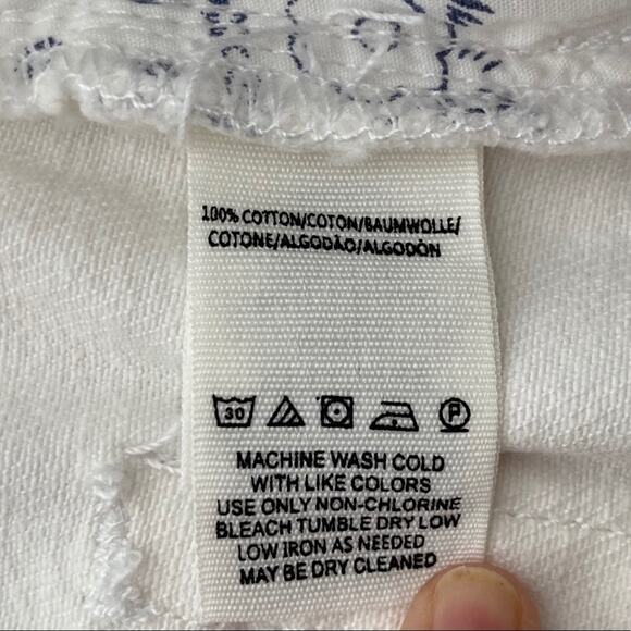 Free People Sofia Denim Shorts Women's Size 24 White Button-Fly Cutoff NWT - Picture 6 of 9